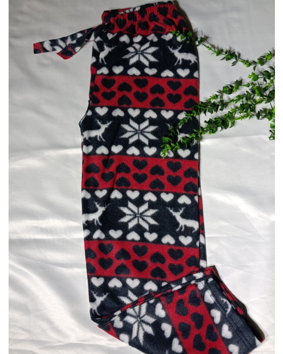 Yılbaşı Desenli Polar Pijama